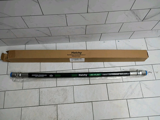 Haichy HC-FLEX 3/8" Hydraulic Hose Swivel 24" L w Female JIC x Female JIC, OB