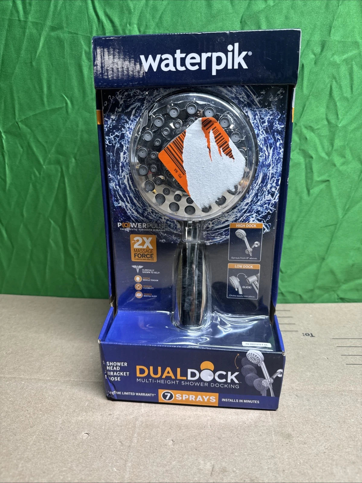NOB Dualdock Multi-height 7spray wallmount handheld showerhead