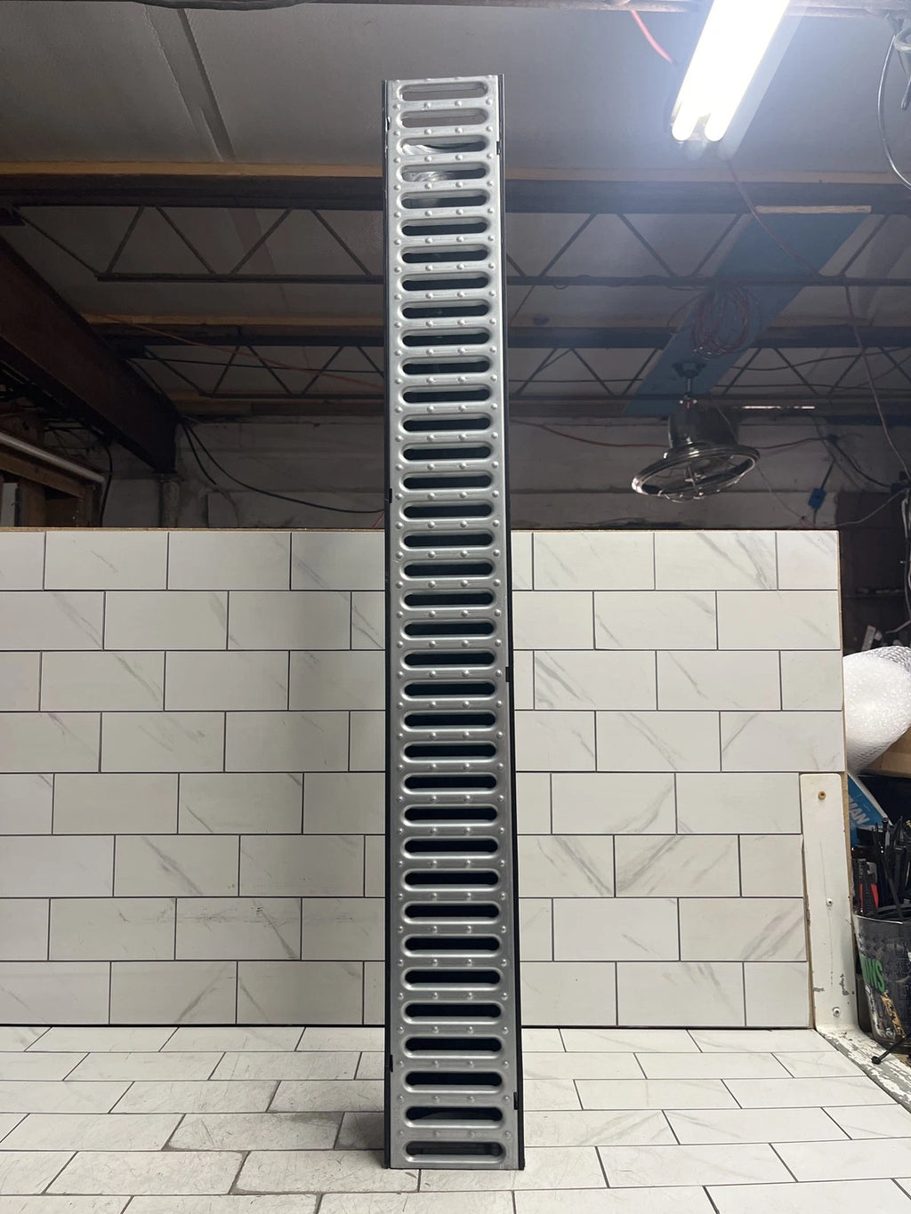 RELN 003017 Storm Drain 40 in. Channel Complete with Galvanized Grate