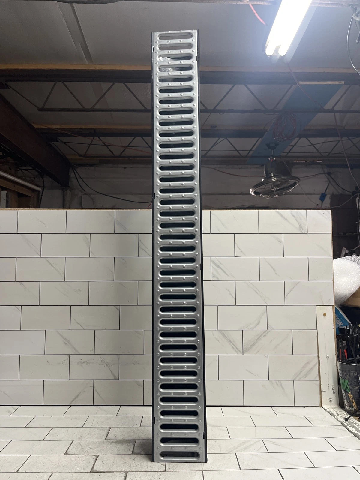 RELN 003017 Storm Drain 40 in. Channel Complete with Galvanized Grate