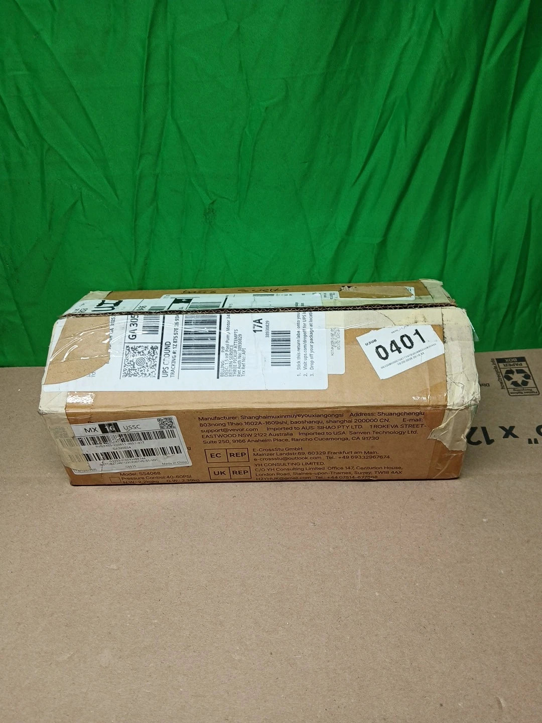 VEVOR 1" x 11" Well Pressure Tank Tee Kit 40/60PSI Switch Fit Tanks up to 16 in