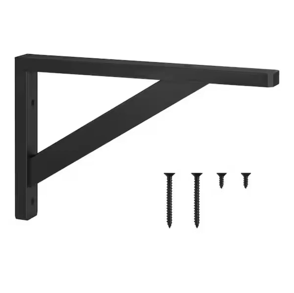 10-PK 7. 5in x 11. 5in Black Wooden Shelving Bracket NEW