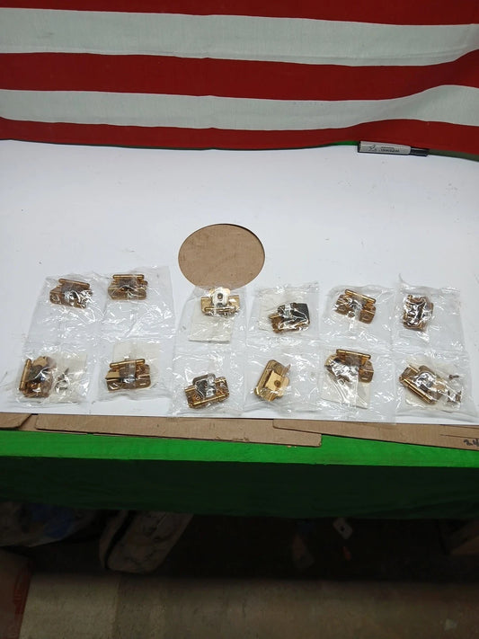 *6 PAIRS* Amerock Champagne Bronze 1/2" Demountable, Partial Wrap Cabinet Hinge