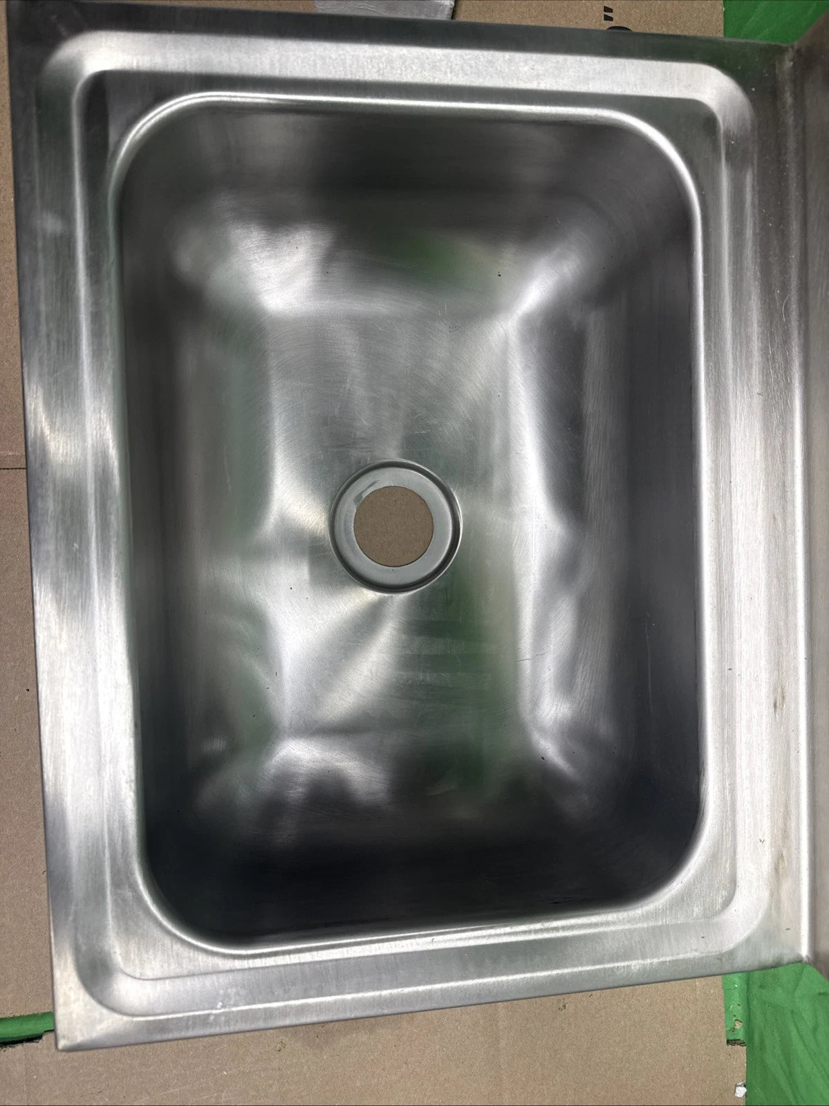 Stainless Steel Wall Mount Hand Wash Basin NSF Certified 17x15 with Gooseneck...