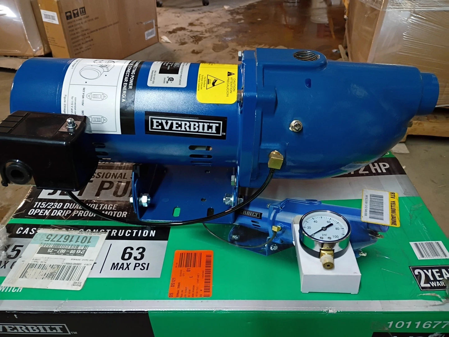 Everbilt Shallow Well Jet Pump Cast Iron 1/2HP HDSWJ5 (Read Description)
