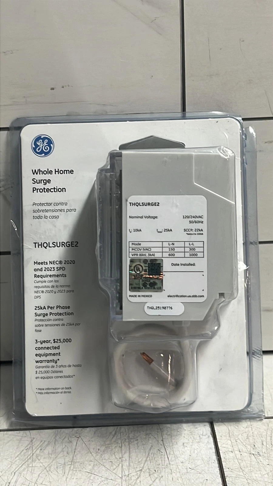 ABB THQLSURGE2 Whole Home Surge Protection Device Type 1 SPD