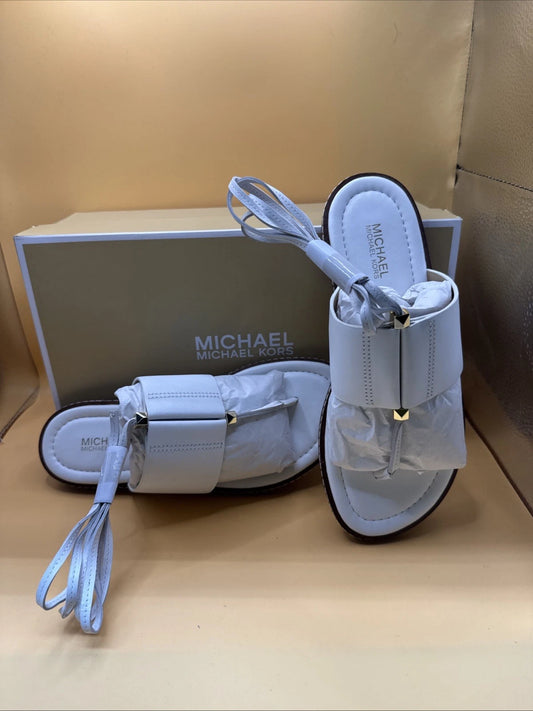 Michael Kors Size 5M Marlon leather Optic White