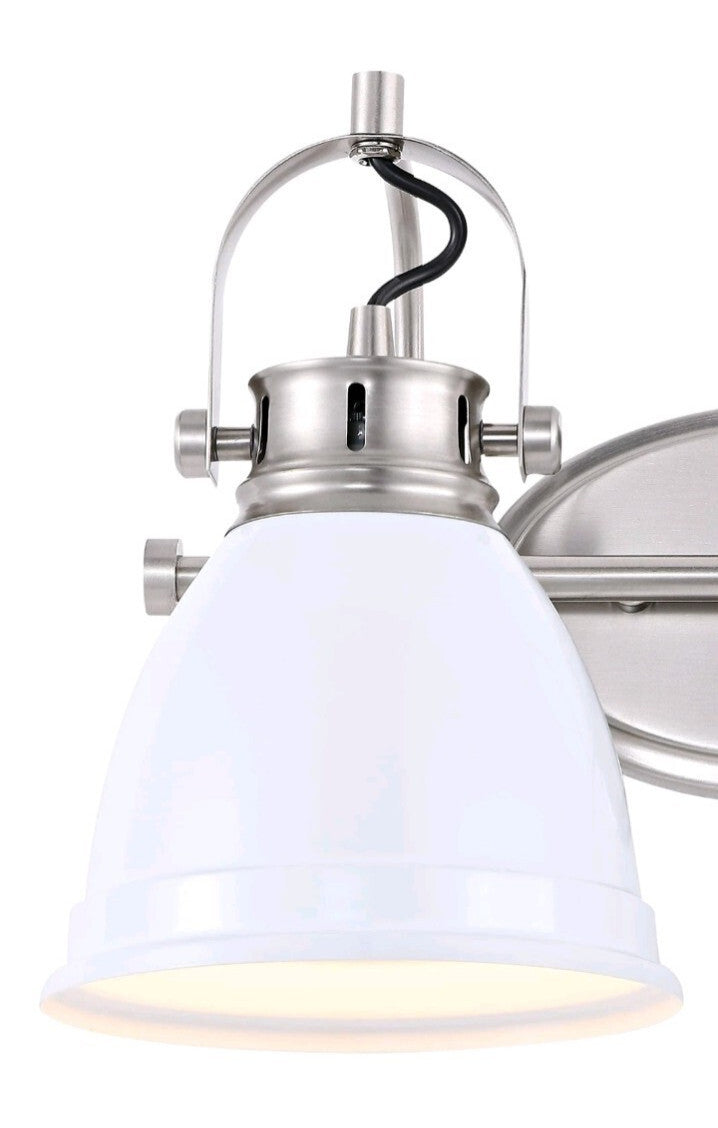 JONATHAN Y Lighting JYL1115 Phineas 2 Light 16"W LED Vanity Light - White OB