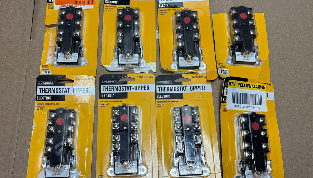 8-PACK Water Heater Thermostat Upper Element Everbilt 240V 150F OPEN BOX
