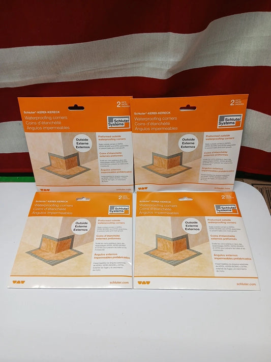 8-pack Schluter Kerdi-Kererk Outside Corners Waterproofing Shower Membrane