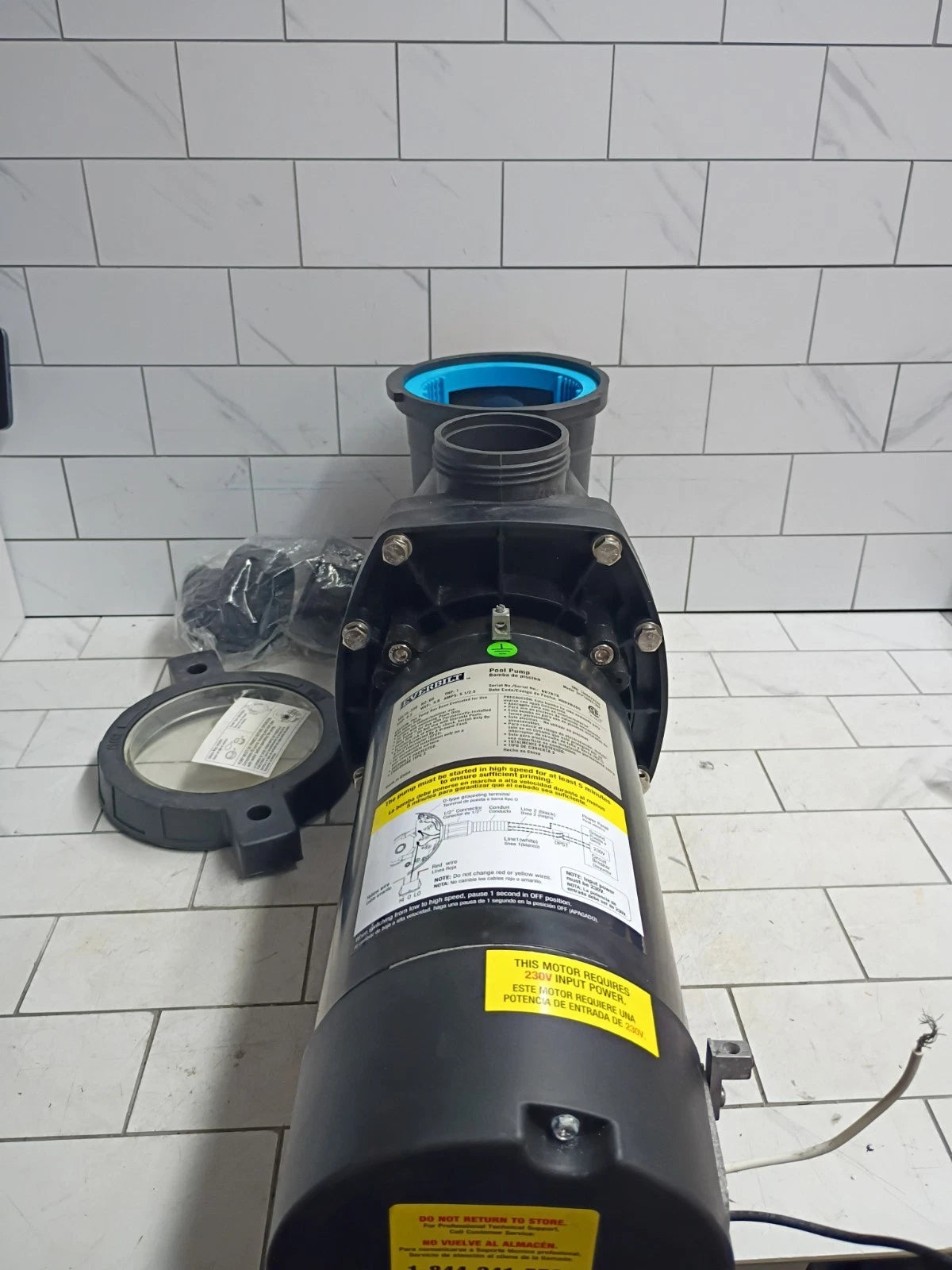 Everbilt SPP10002-2SP 1 HP 2-Speed Pool Pump 230-Volt OPEN BOX