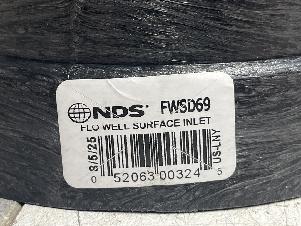 NDS FWSD69 6”x 4”x 9” Plastic Flo Well Surface Drain Catch Basin Inlet