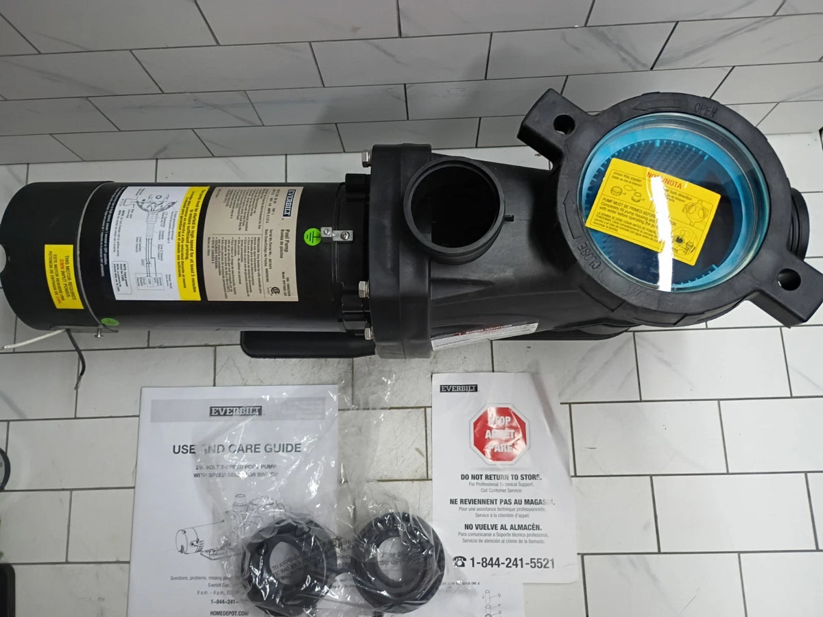 Everbilt SPP10002-2SP 1HP Pool Pump InGround 2 Speed 230V NEW OPEN BOX