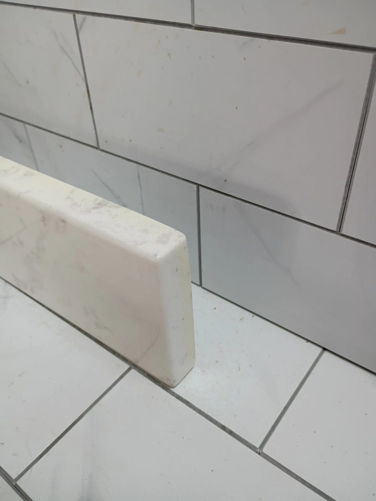 Stone Effects Cultured Marble Side splash in Lunar Open Box