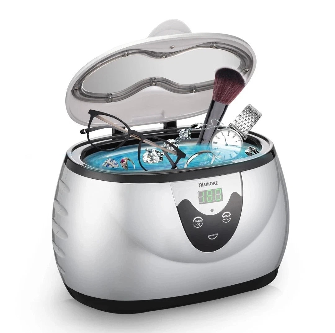 Ultrasonic Cleaner Machine Timer Profesional Jewelry Retainer Denture Watch Ring
