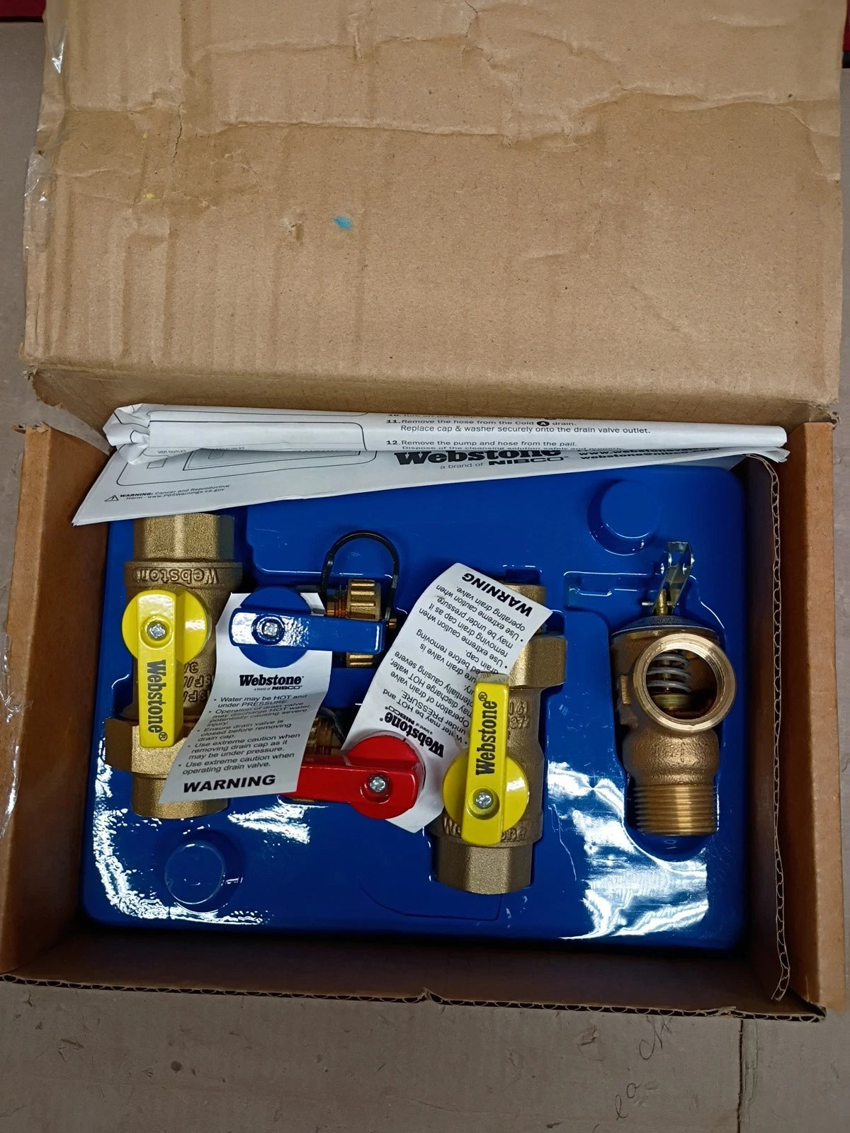 Webstone 3/4 in EXP Ultra-Compact. Tankless Water Heater Service Valve 42443WPRR