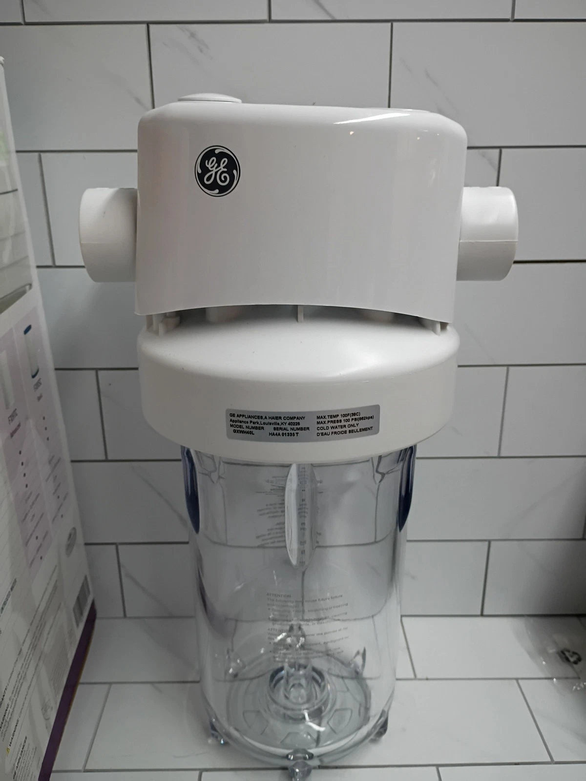 GE Whole House Water Filtration System GXWH40L Chlorine&Taste Reduction OPEN BOX