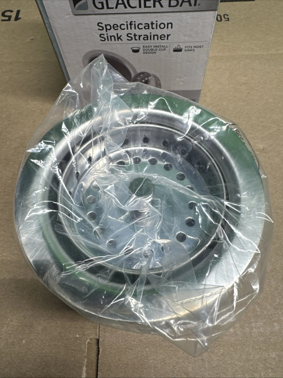 Glacier Bay 1001 966 396 Specification Sink Strainer - Stainless Steel