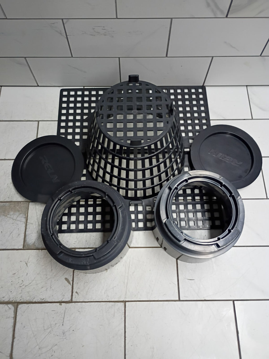 RELN 001028 12" x 12" Catch Basin Kit 5.8 Gal Capacity Fits 3" or 4" SewerDrain