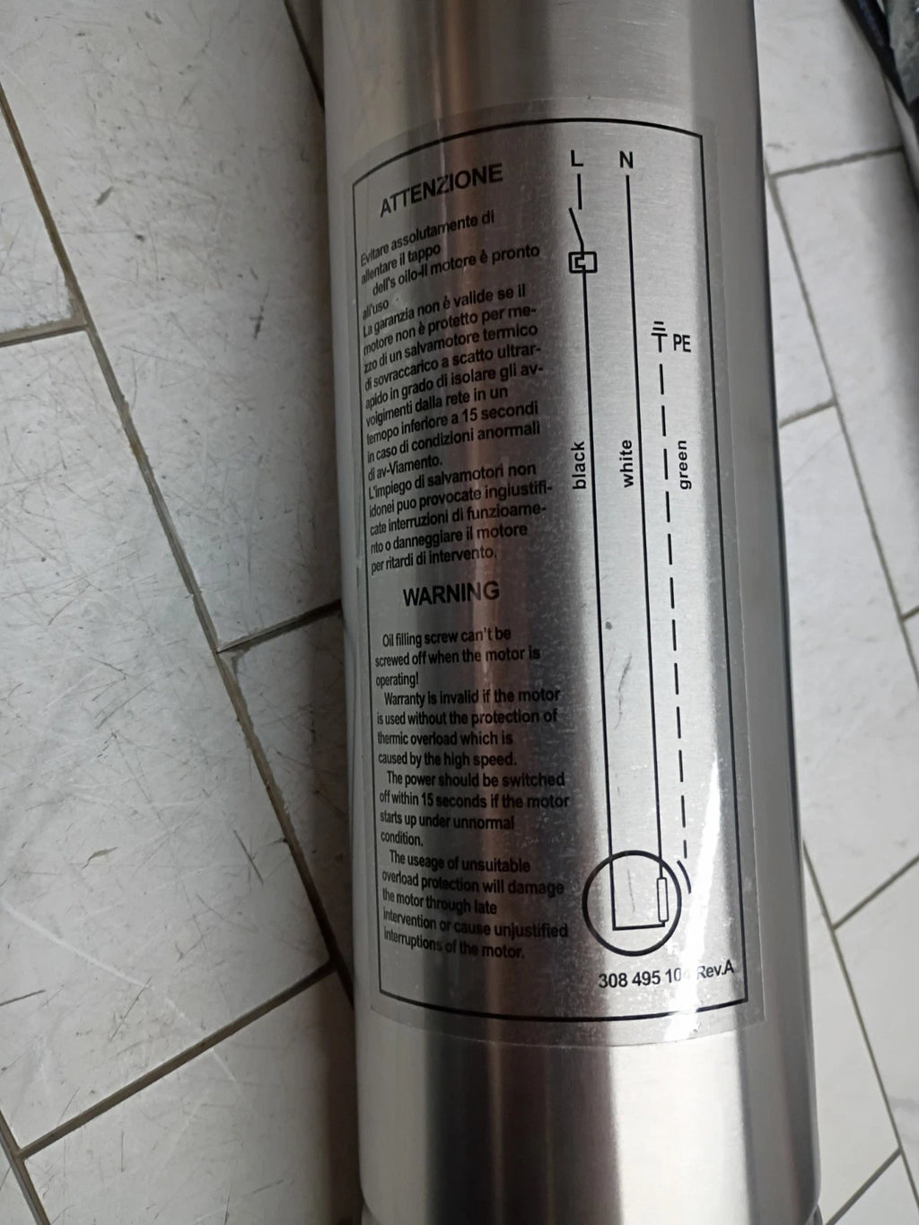 VEVOR 4SSM5/6 1HP Well Pump 207ft Submersible Pump Stainless Steel 115V OPEN BOX