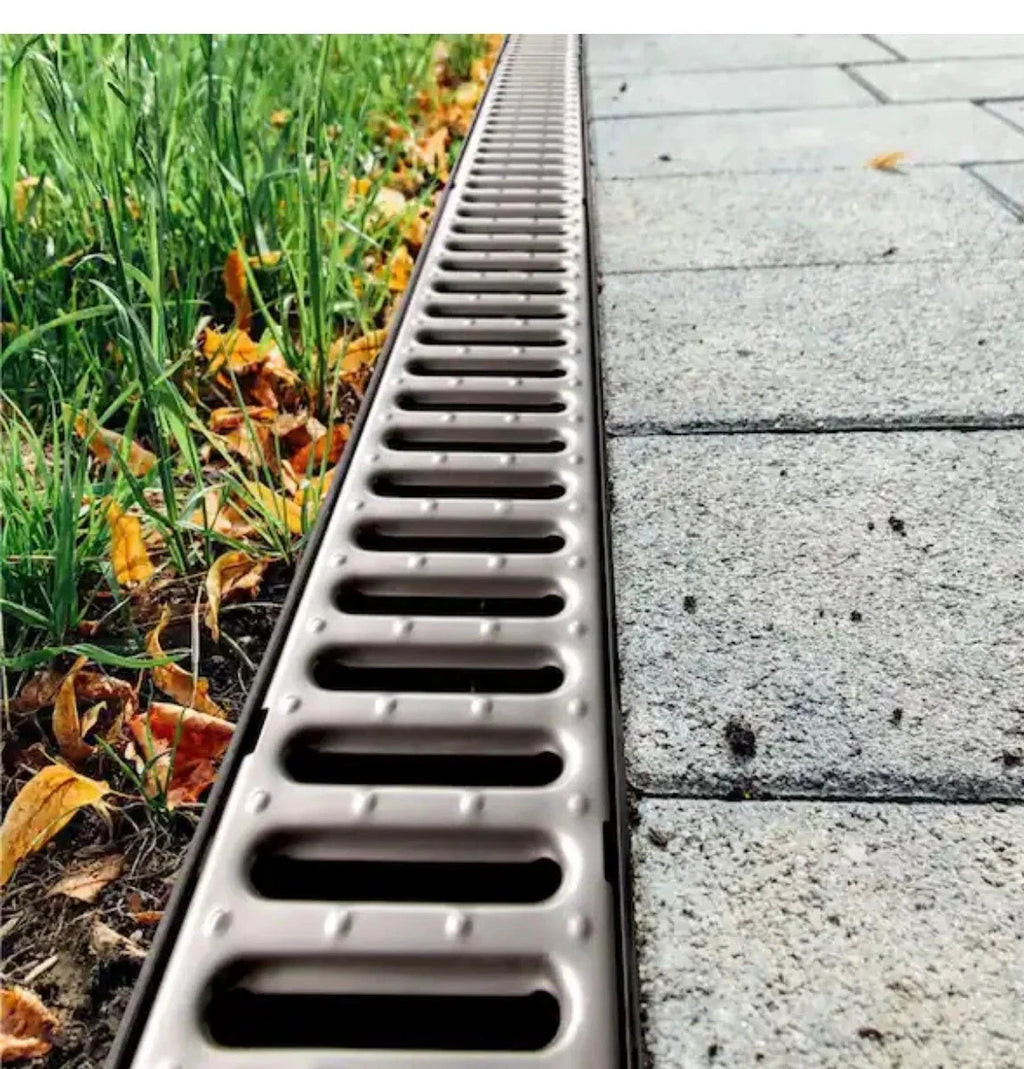 3-PACK RELN Storm Drain 40 in. Channel Complete with Galvanized Grate