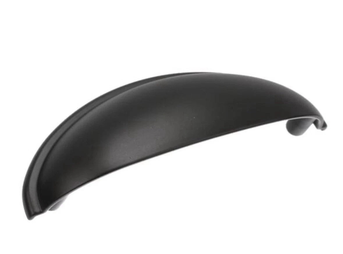 9pk Amerock BP53010FB 3" Cup Pull Flat Black 026634150102 (AA)