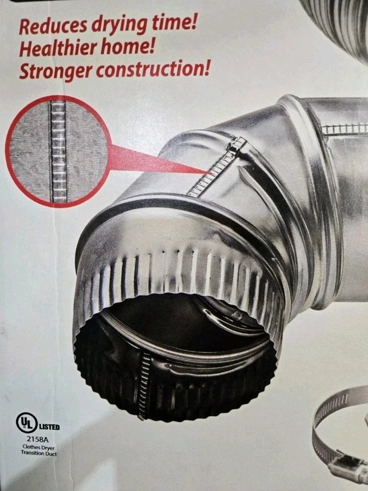 8 ft. Complete Airtight Semi-Rigid Dryer Vent Hook Up Kit for 4 in. Duct