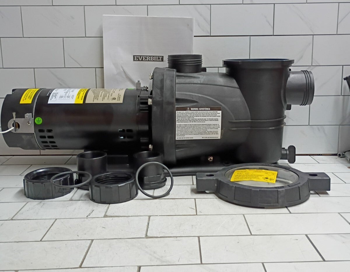 Everbilt SPP10002-2SP 1 HP 2-Speed Pool Pump 230-Volt OPEN BOX
