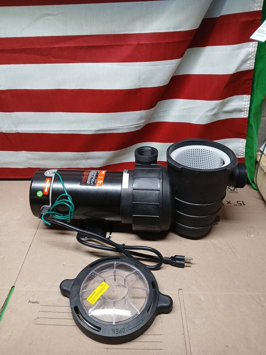 VEVOR Swimming Pool Pump 2.0HP 115V 1500W, Single Speed Pumps for Above...