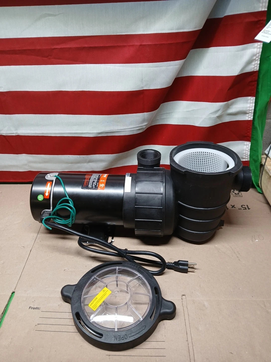 VEVOR Swimming Pool Pump 2.0HP 115V 1500W, Single Speed Pumps for Above...