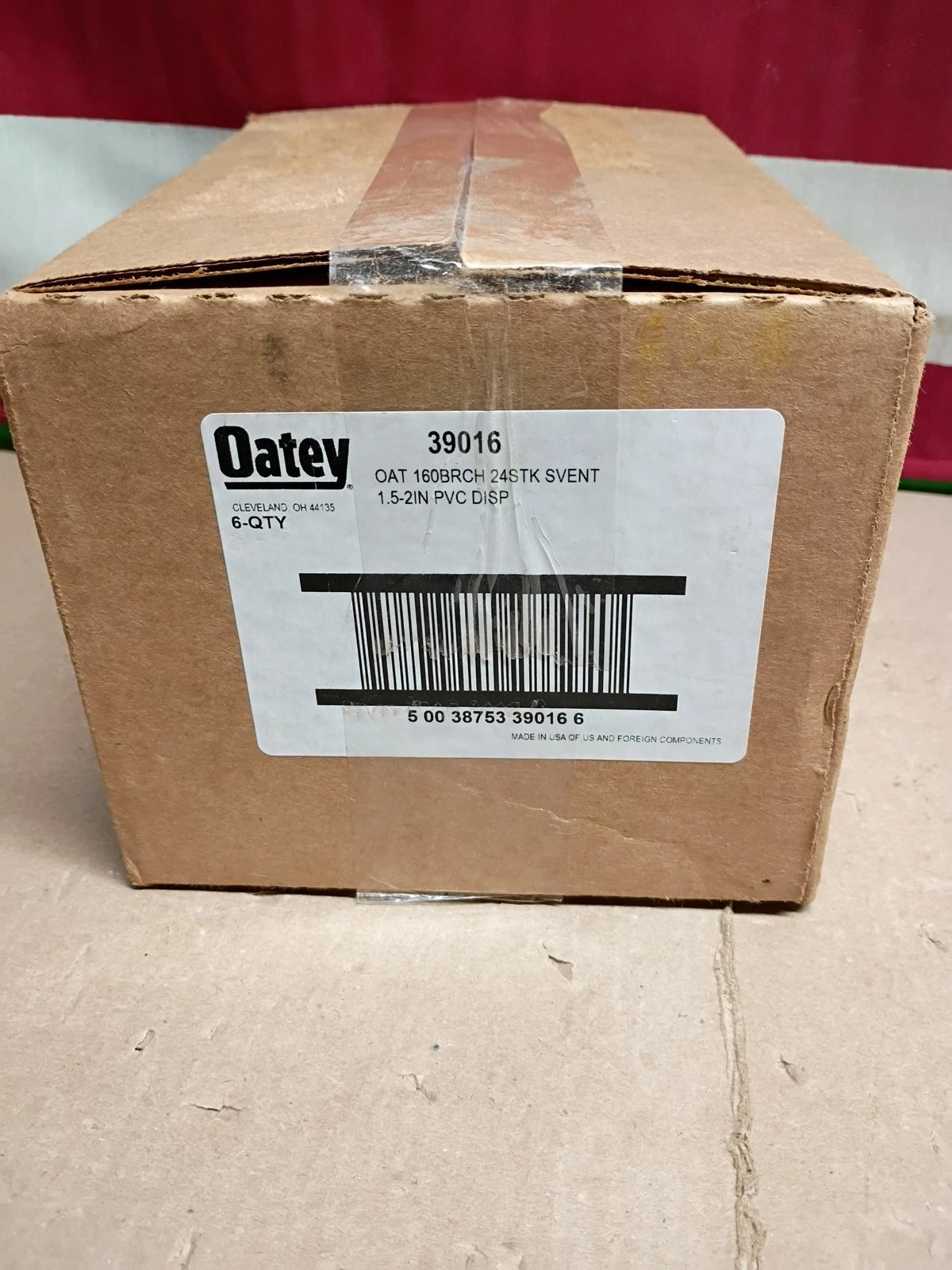 (Lot Of 6) Oatey 39016 Sure-Vent Air Admittance Valve 1.5-2" PVC.