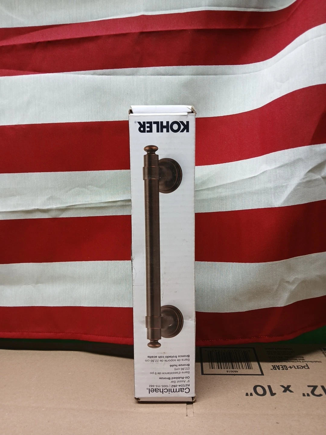 New KOHLER R27234-2BZ Carmichael 9" Grab Bar in Oil-Rubbed Bronze