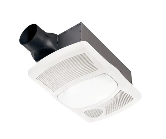 BROAN 765H110L 110 CFM Ceiling Bathroom Exhaust Fan Light and 1500-Watt Heater .
