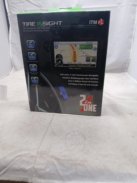 ITM Retrofit TPMS Uni-Sensor kit with 5”NAVIGATION GPS UNIVERSAL FIT 433m New