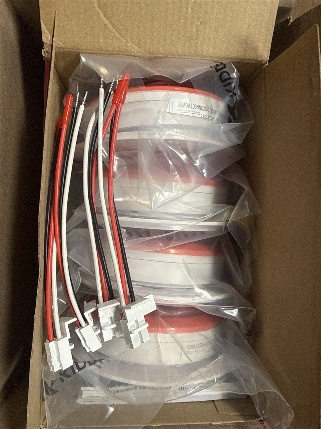 Kidde Smoke Alarm Model 20SAR Hard Wired Detector, battery, 4 Pack NEW OPEN BOX