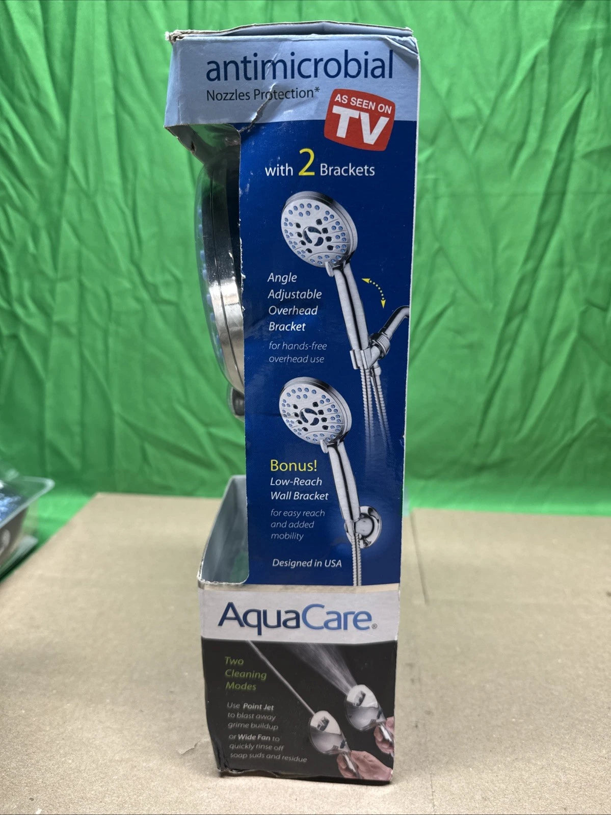 8-Spray Patterns 4.5 in. Wall Dual Shower Head As Seen On TV Factory Sealed!!