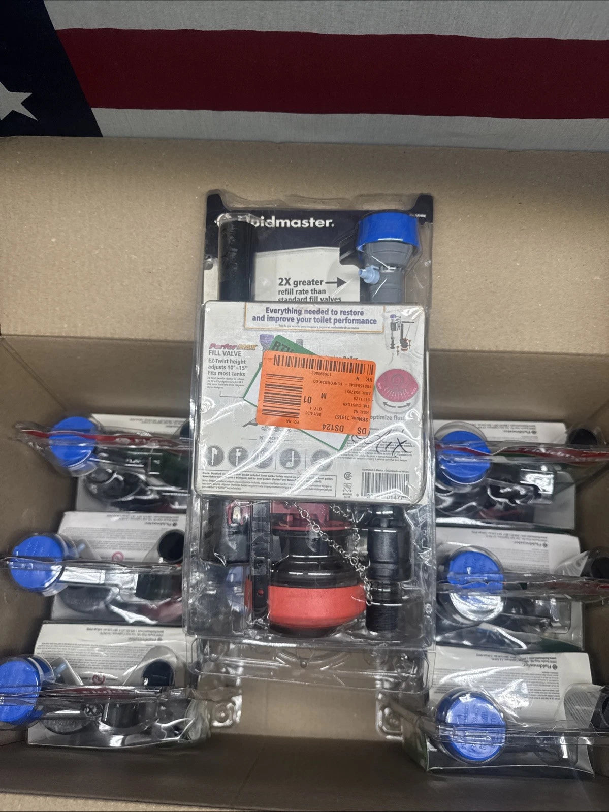 LOT OF 9 Fluidmaster Universal Complete Toilet Rebuild Repair Kit 10" H 400ARHRK