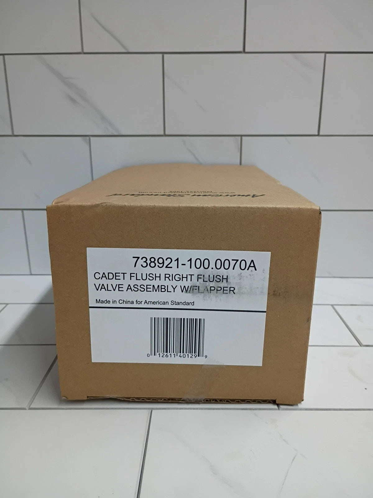 American Standard 738921-100.0070A Flush Valve, Cadet 3, White W/Flapper New