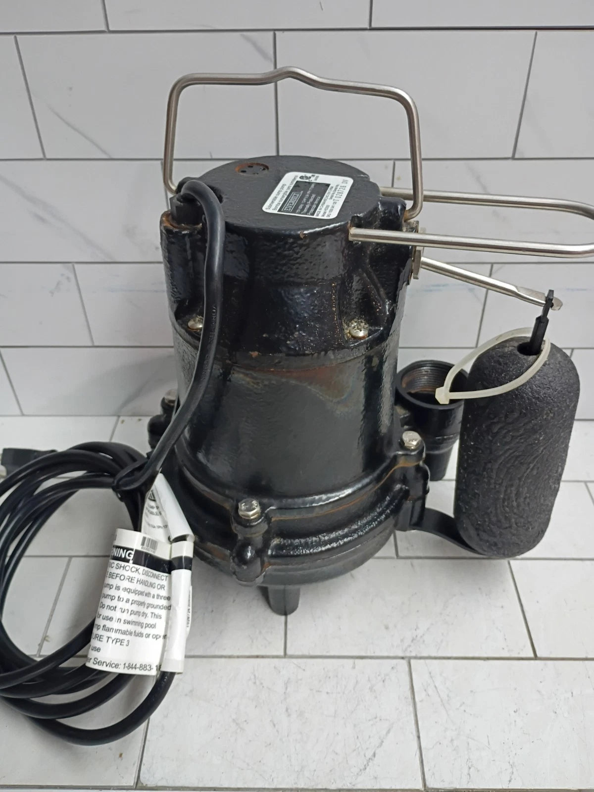 Everbilt HDS50 1/2 HP Cast Iron Sump Pump Used, Read Description.