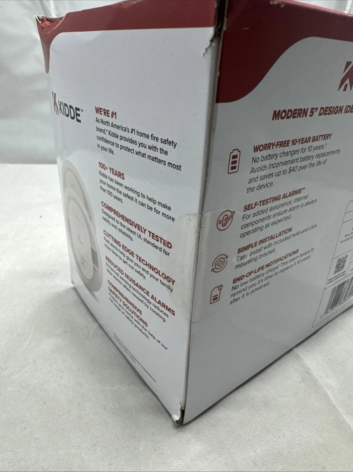 2 PCK Kidde Smoke Detector 10-Year Battery Powered LED Warning Light 20SD10 NEW