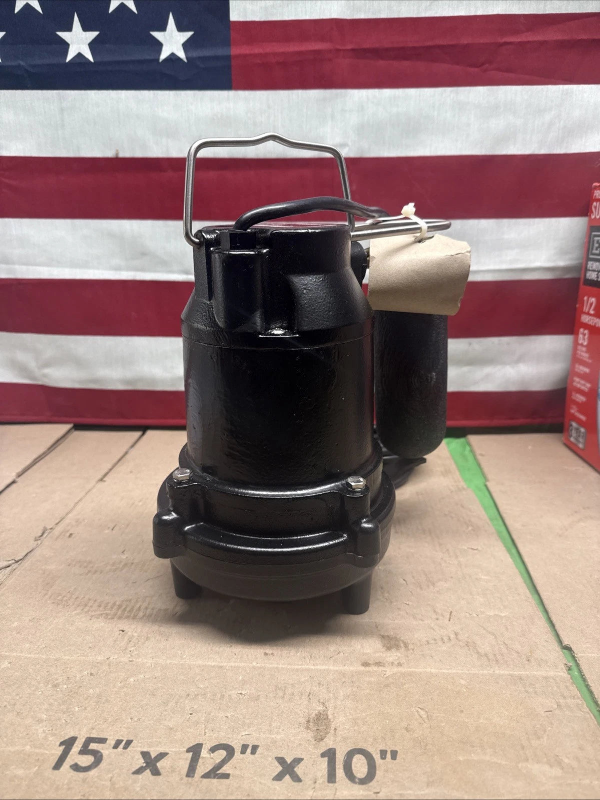 Everbilt 1/2 HP. Cast Iron Sump Pump Model # HDS50 OPEN BOX.