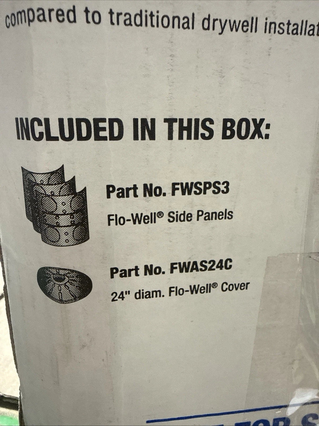 NDS 24 in. Plastic Storm Water Leaching System FWAS24 New Open Box