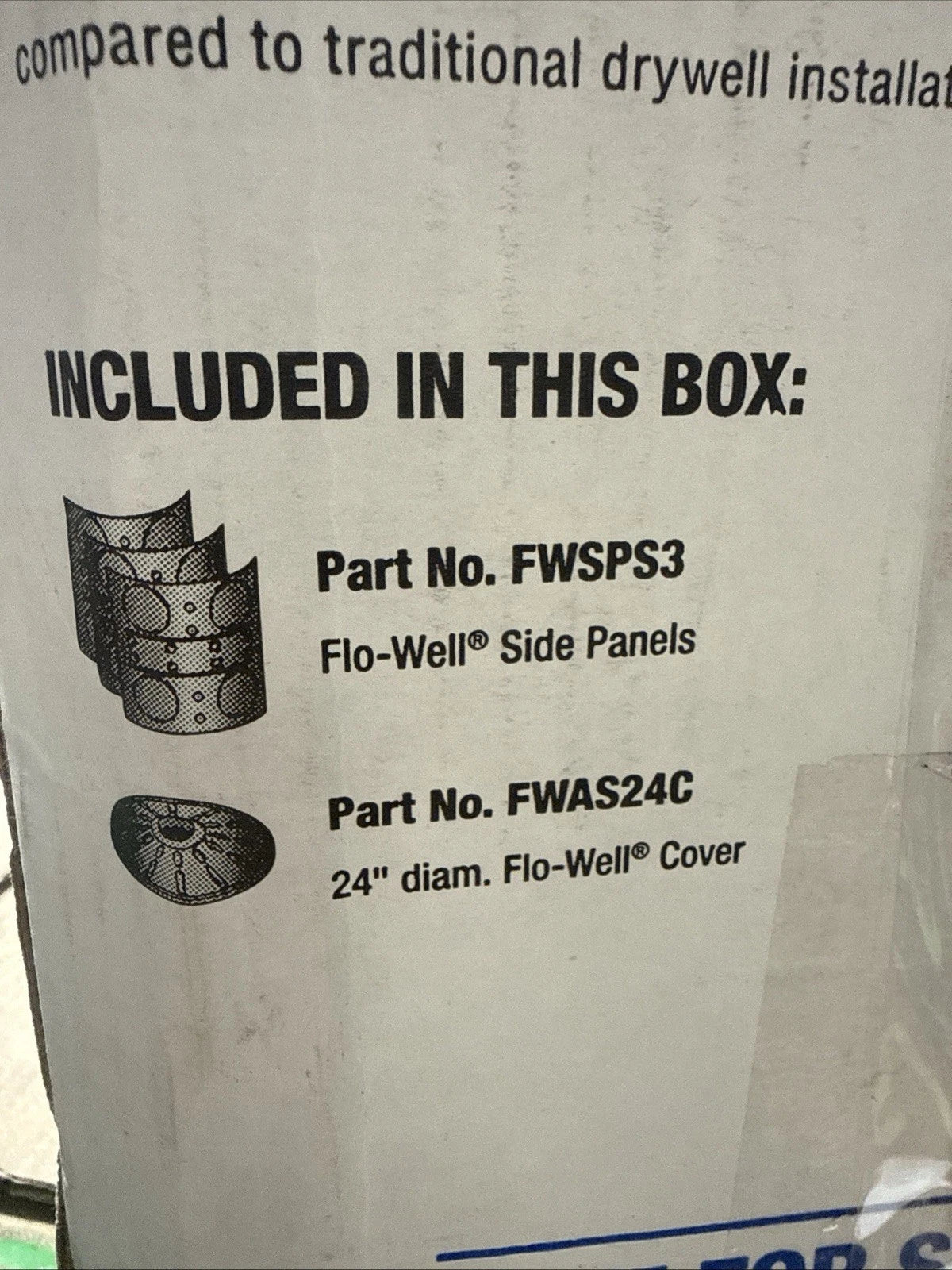 NDS 24 in. Plastic Storm Water Leaching System FWAS24 New Open Box