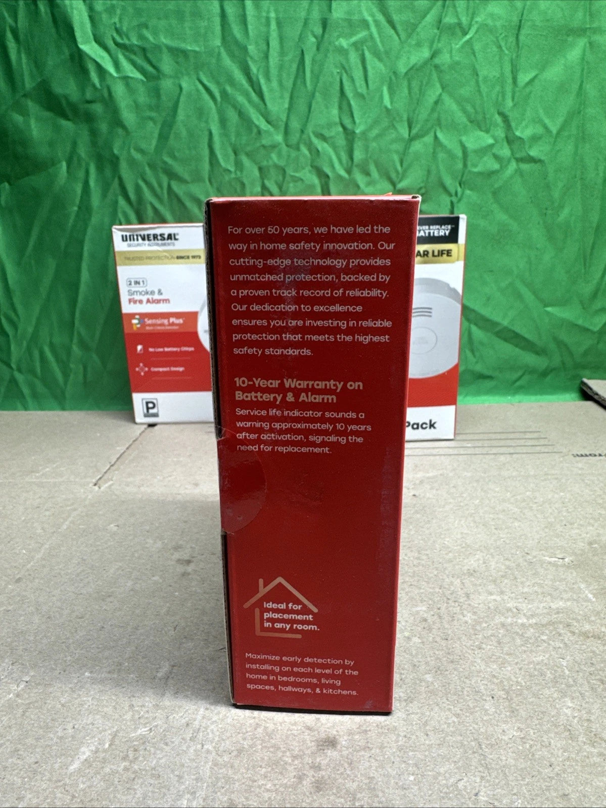 10-Year Battery Powered Mini Smoke and Fire Detector with Photoelectric Sensor