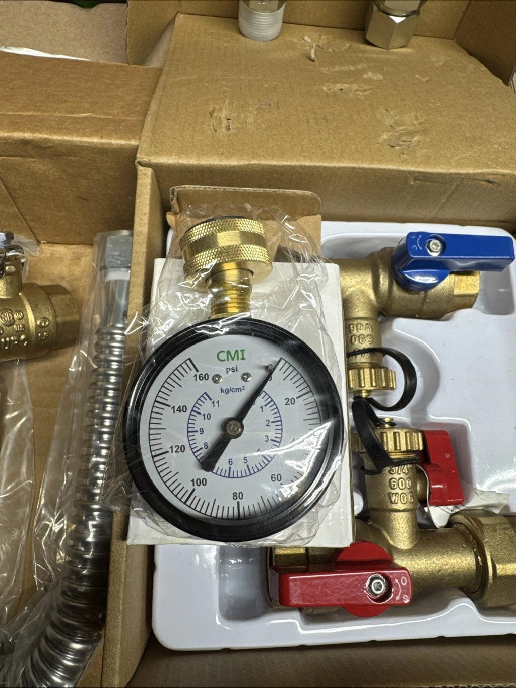 CMI Inc - 3/4 Inch IPS Female Threaded Complete Tankless Water Heater Valve Kit