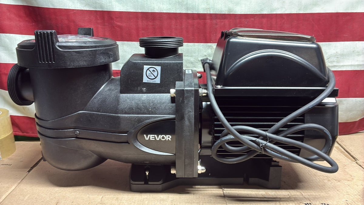 VEVOR Variable Speed Pool Pump 2 HP 220V 145 GPM In/Above Swimming Pool Pump OB