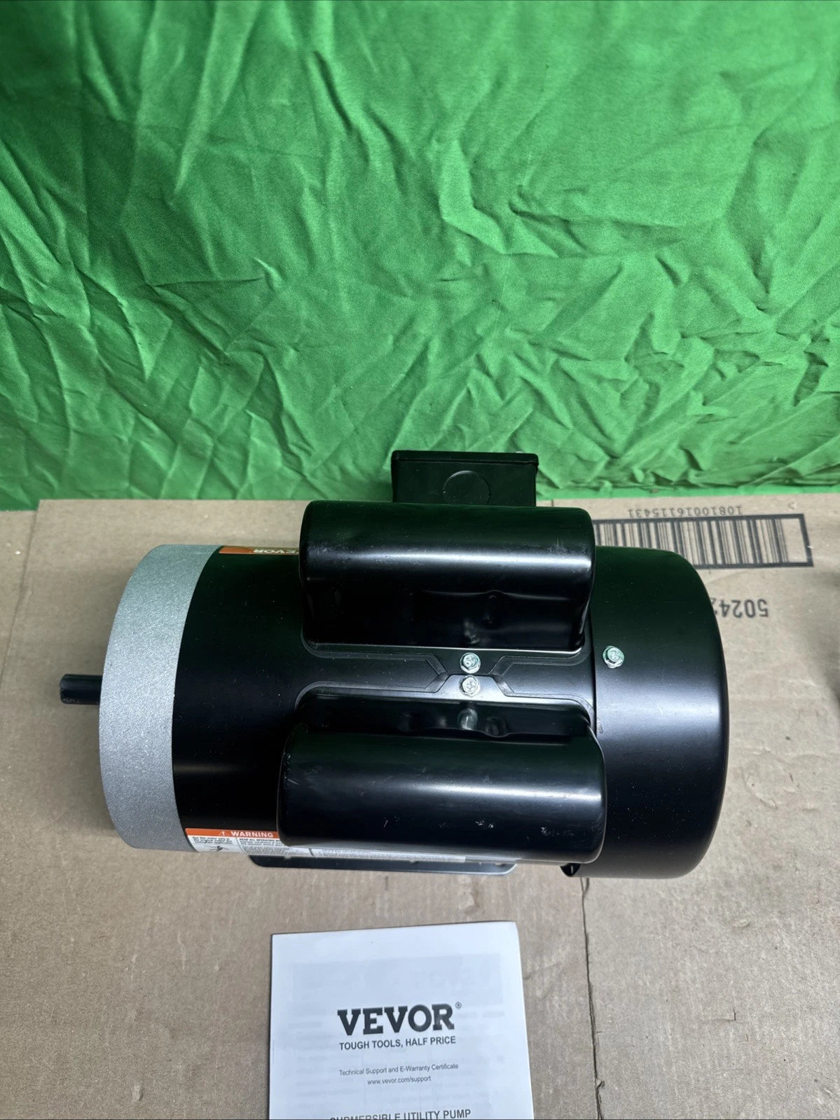 VEVOR 1.5HP Electric Motor 3450 rpm AC 115V/230V 56 Frame Air Compressor Motor