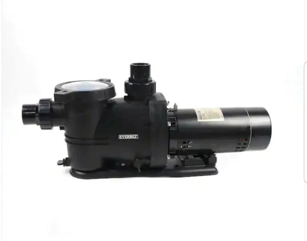 Everbilt Pool Pump Fan-Cooled Motor 1.5 HP 230V Has Unions*