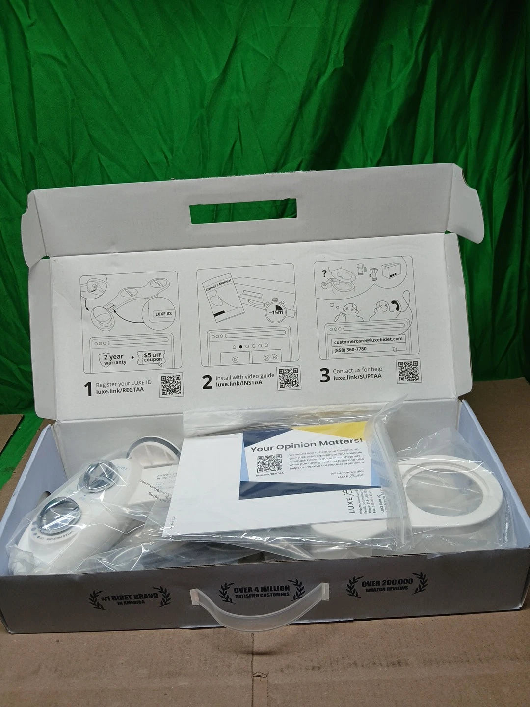 LUXE Bidet NEO 120 - Self-Cleaning Nozzle, Fresh Water Non-Electric Bidet.