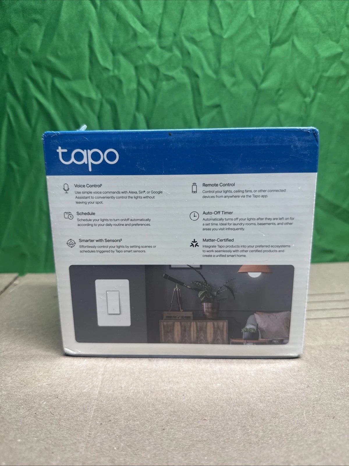 NIB Tapo S505 Single Pole Smart Wi-Fi Light Switch, Voice Control